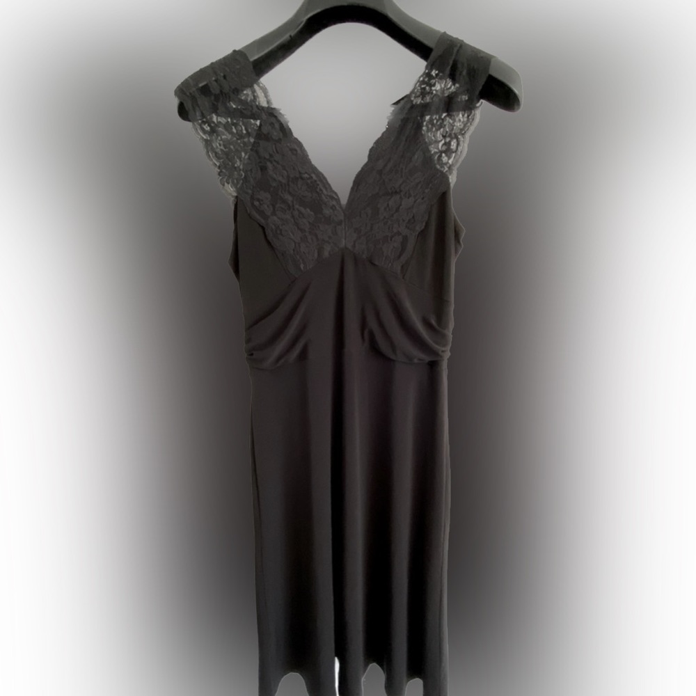 black lace dress